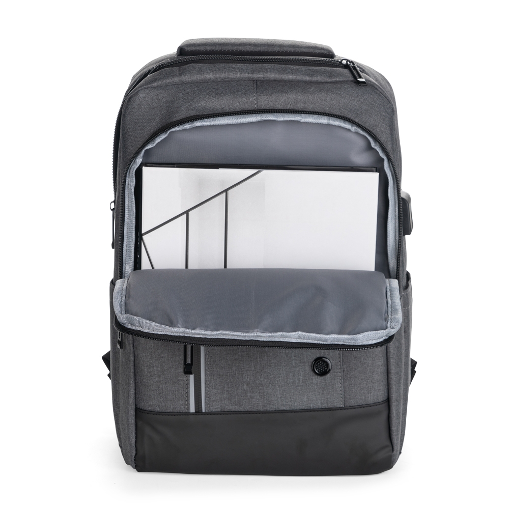 Mochila Notebook USB Poliéster 20L com Alça Troley S89390 - Imagem 8