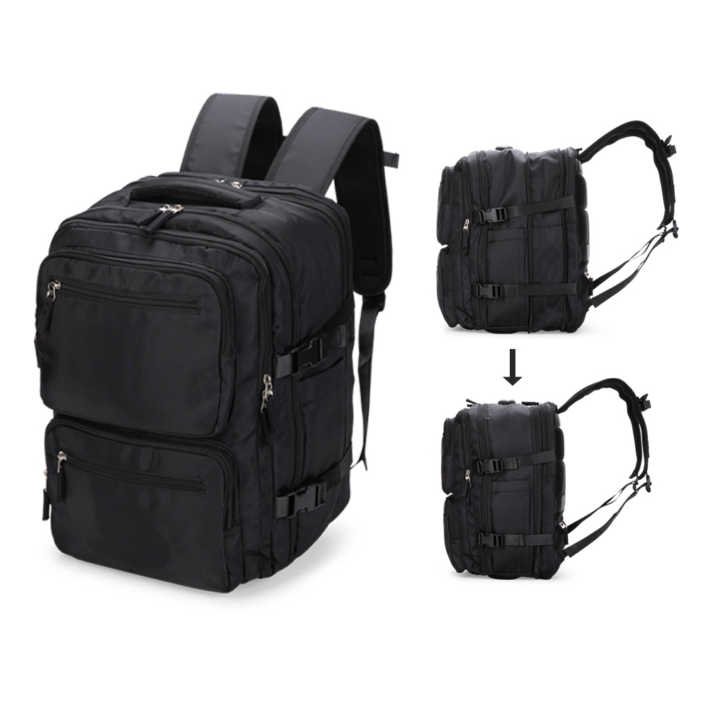 Mochila Expansível Notebook USB Oxford Bolso p-Molhados, Tenis e Antifurto S91220
