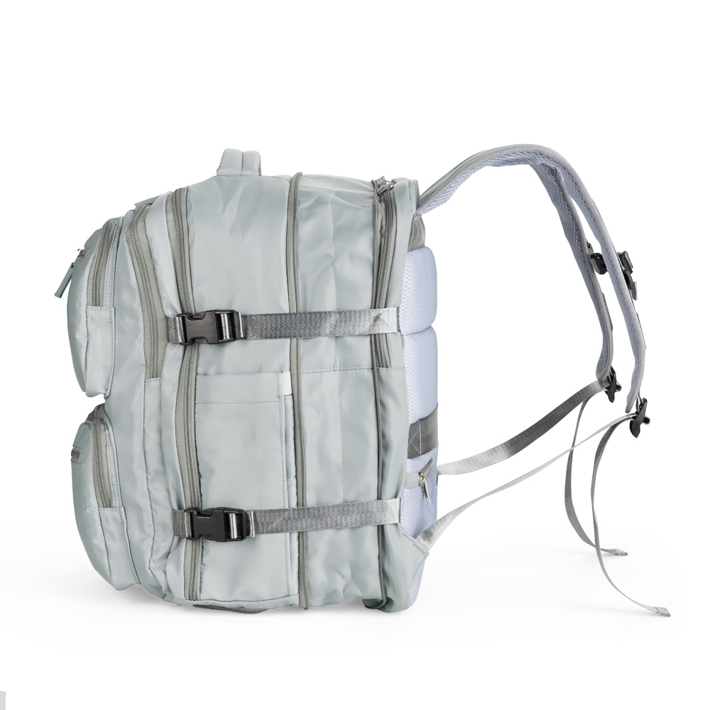 Mochila Expansível Notebook USB Oxford Bolso p-Molhados, Tenis e Antifurto S91220 - Imagem 8