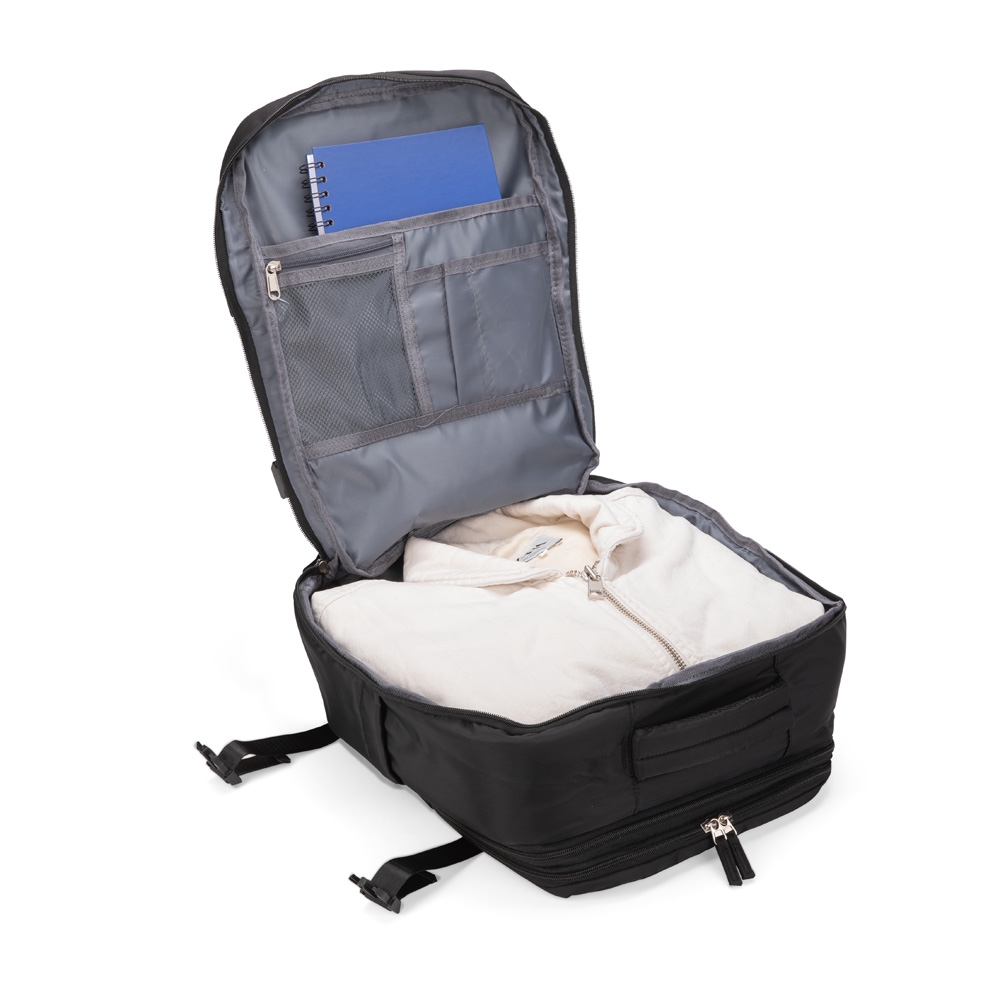 Mochila Expansível Notebook USB Oxford Bolso p-Molhados, Tenis e Antifurto S91220 - Imagem 5