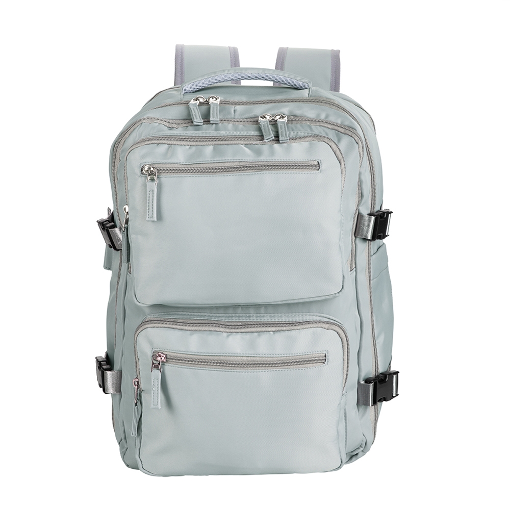 Mochila Expansível Notebook USB Oxford Bolso p-Molhados, Tenis e Antifurto S91220 - Imagem 11