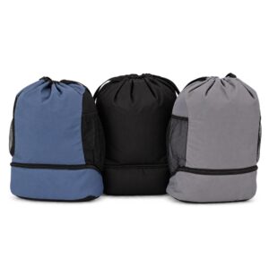 Mochila Saco Sacochila 19L Bolso Externo c-Ziper Poliéster 600D Impermeável Tam 45x24x14cm S38490