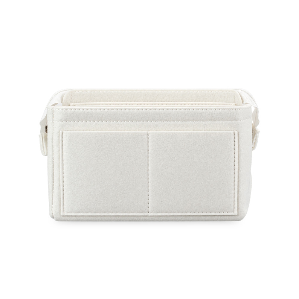 Nécessaire em Feltro 11 Bolsos com Alça com Mosquetão Tam 13x21x11cm S67390 - Imagem 3