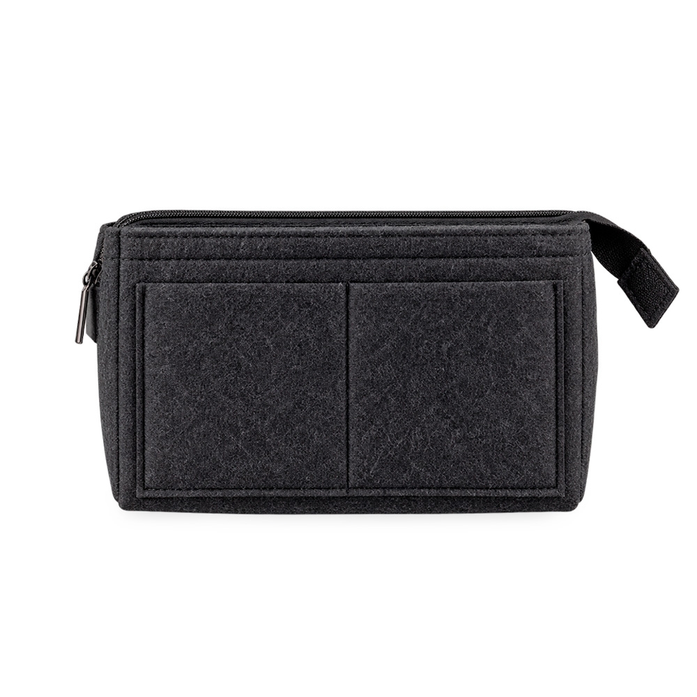 Nécessaire em Feltro 11 Bolsos com Alça com Mosquetão Tam 13x21x11cm S67390 - Imagem 4