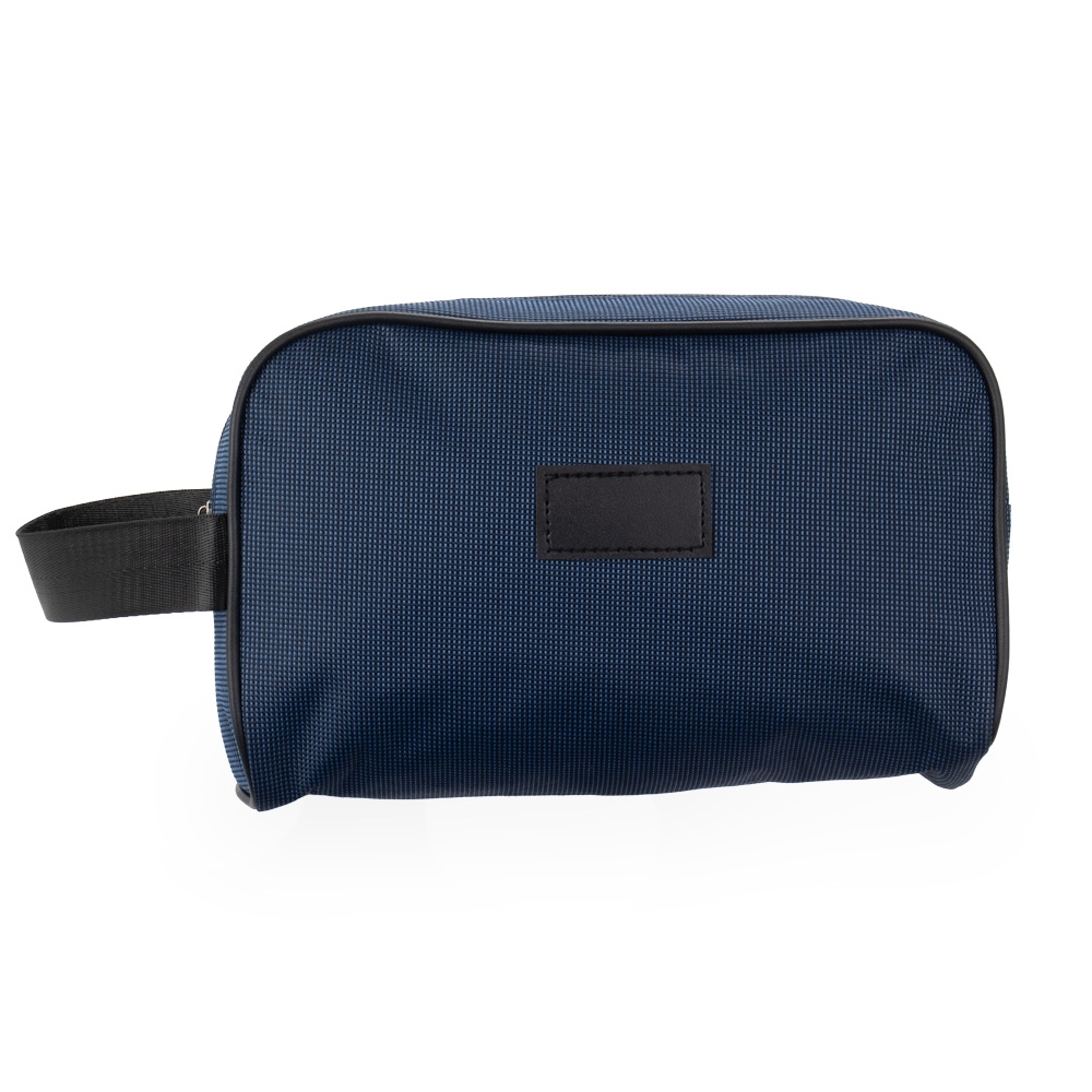 Nécessaire Oxford Impermeavel Tam 25x17x9.5cm Zíper, Alça e Plaquinha em Couro S70291 - Imagem 6