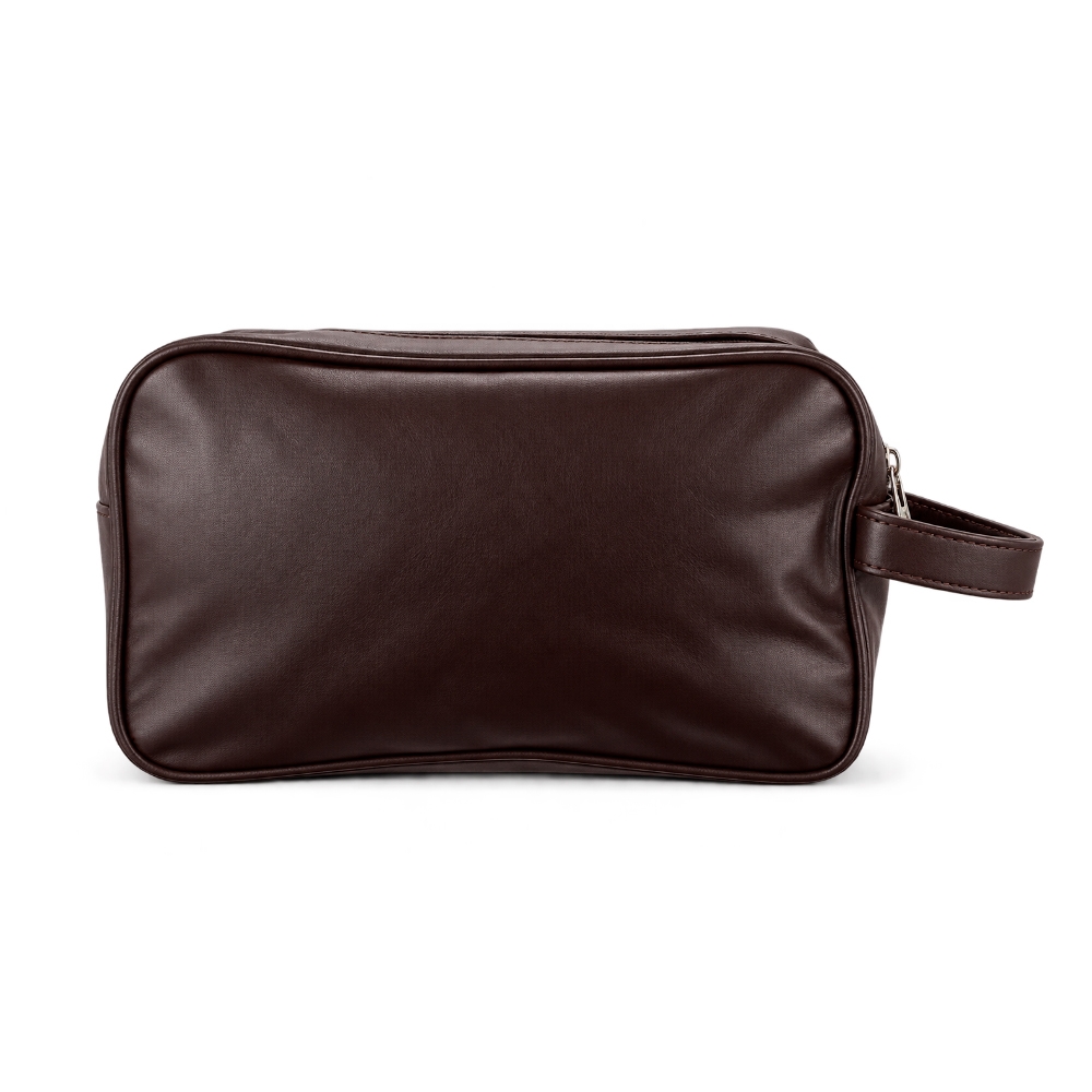 Nécessaire PU Impermeável Tam 26x16x12cm Dois Compartimentos, Zíper e Alça Lateral S60291 - Imagem 4