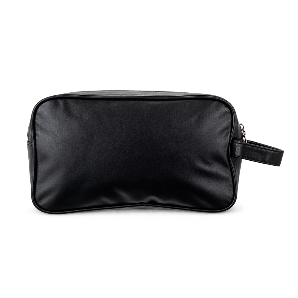 Nécessaire PU Impermeável Tam 26x16x12cm Dois Compartimentos, Zíper e Alça Lateral S60291 - Imagem 3