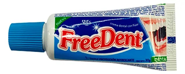 Kit Higiene Bucal p-Viagem Free Dent com 1 creme dental 30gr, 1 Escova de Dentes, 1 Fio Dental 25mt e 1 Embalagem Zip Lock Tam 12x17cm Shigiene - Imagem 3