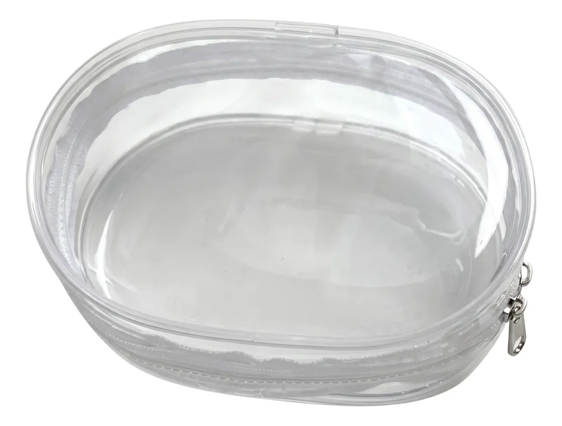 Estojo Mini Necessaire Porta-fone Cabos PVC Transparente Tam 10x6cm Sestojo - Imagem 6