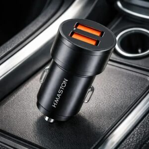 Carregador de Celular Veicular USB 12v 4.8a Turbo Duas Portas Super Rápido carrega 2 celulares de uma vez Scarregadorveicular