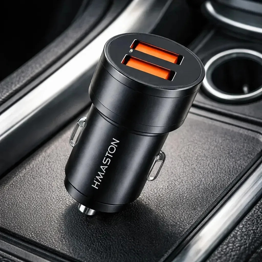Carregador de Celular Veicular USB 12v 4.8a Turbo Duas Portas Super Rápido carrega 2 celulares de uma vez Scarregadorveicular