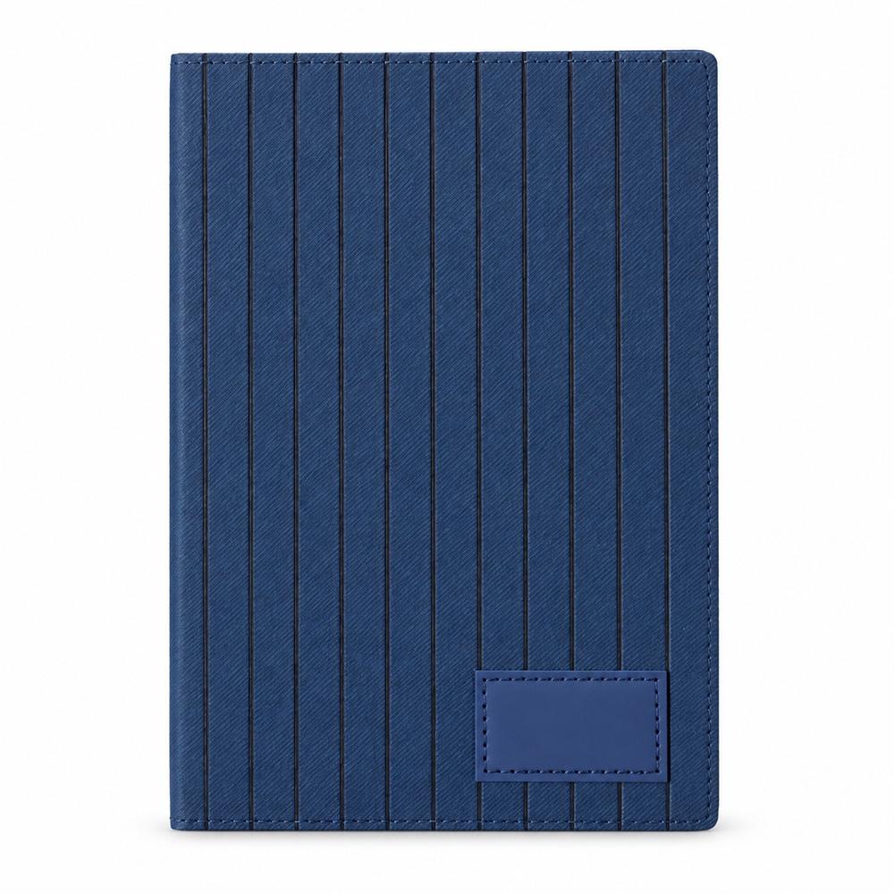 Caderno Poliuretano Texturizado Detalhes Baixo-relevo A5 96F Pautadas Plaquinha p-Gravar A5 S37291 - Imagem 3