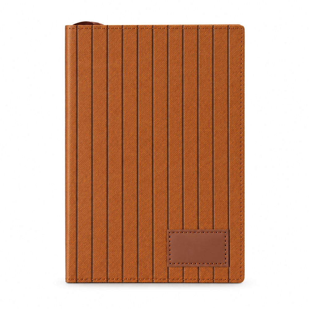 Caderno Poliuretano Texturizado Detalhes Baixo-relevo A5 96F Pautadas Plaquinha p-Gravar A5 S37291 - Imagem 6