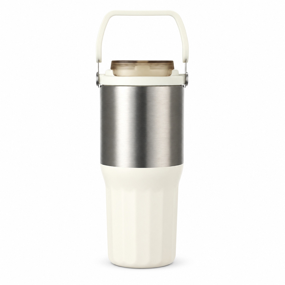 Copo Térmico 700ml Inox Bico flip, Canudo Interno, Trava de Segurança e Alça S41191 - Imagem 3