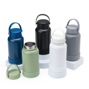 Garrafa Squeeze Térmica 700ml em Aço Inox Base e Alça em Silicone S10560